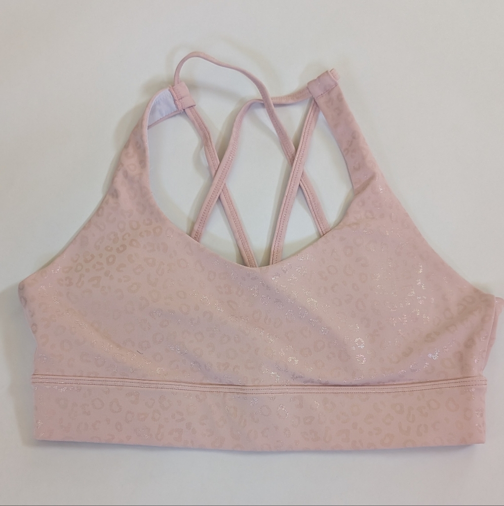 Pink Leopard Zyia Iridescent Bra - Large
